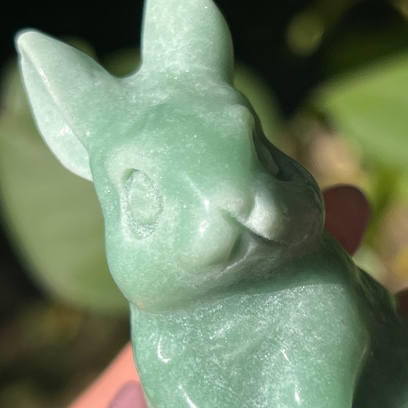 Green (2) aventurine bunny craving | crystal - Picture 8 of 14